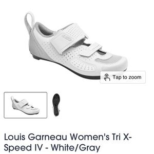Louis Garneau Women's Tri X-Speed IV - White/Silver Cycle Shoe